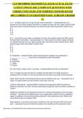 CLN 500-ORDER TRANSMITTAL EXAM-ACTUAL EXAM-LATEST UPDATE 2025 &vert; COMPLETE QUESTIONS WITH CORRECT DETAILED AND VERIFIED ANSWERS-RATED 100&percnt; CORRECT&excl;&excl; GUARANTEED PASS&excl;&excl; ALREADY GRADED A&plus;