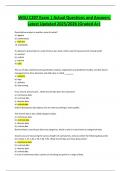 WGU C207 Exam &vert; Actual Questions and Answers Latest Updated 2025&sol;2026 &lpar;Graded A&plus;&rpar;