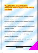 MLT 106 Unit 5 2025&sol;2026 Exam  Questions Marking Scheme New Update  &vert; A&plus; Rated 