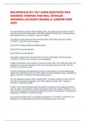 BDS MODULES B17-B21 EXAM QUESTIONS AND ANSWERS &lpar;VERIFIED AND WELL DETAILED ANSWERS&rpar; &vert;&vert;ALREADY GRADED A&plus;&vert;&vert;BRAND NEW 2025&excl;
