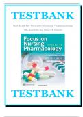 TEST BANK FOR FOCUS ON NURSING PHARMACOLOGY 7TH EDITION BY AMY M KARCH ALL CHAPTERS COVERED GRADED A&plus; LATEST UPDATE 2025&sol;2026