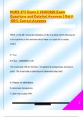NURS 275 Exam 2 2025&sol;2026 Exam  Questions and Detailed Answers &vert; Get it  100&percnt; Correct Answers