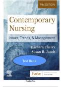 Test bank for contemporary nursing issues trends management 9th edition 