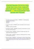 Straighterline Statistics FINAL  EXAM PREP 2025&sol;2026 COMPLETE  QUESTIONS WITH CORRECT DETAILED  ANSWERS &vert;&vert; 100&percnt; GUARANTEED PASS  <BRAND NEW VERSION> 