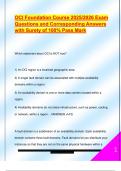 OCI Foundation Course 2025&sol;2026 Exam  Questions and Corresponding Answers  with Surety of 100&percnt; Pass Mark 