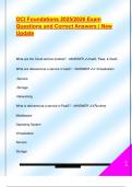 OCI Foundations 2025&sol;2026 Exam  Questions and Correct Answers &vert; New  Update