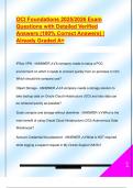 OCI Foundations 2025&sol;2026 Exam  Questions with Detailed Verified  Answers &lpar;100&percnt; Correct Answers&rpar; &vert;  Already Graded A&plus;