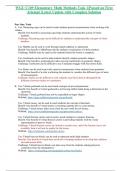 WGU C109 Elementary Math Methods Task 1&vert;Passed on First Attempt &vert;Latest Update with Complete Solution
