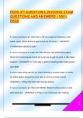 PEDS ATI QUESTIONS 2025&sol;2026 EXAM  QUESTIONS AND ANSWERS &vert; 100&percnt;  PASS