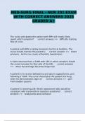 MED-SURG FINAL - NUR 201 EXAM WITH CORRECT ANSWERS 2025 GRADED A&plus;
