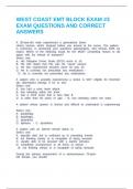 WEST COAST EMT BLOCK EXAM &num;3 EXAM QUESTIONS AND CORRECT ANSWERS  