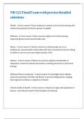 NR 222 &sol; NR222 Final Exam with precise detailed solutions