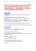 NUR-631 Advanced Health Assessment TEST BANK Exam LATEST 2024&sol;2025 D'Youville University Already GRADED A &plus; &lpar;QUESTIONS AND ANSWERS WITH RATIONALES&rpar; BRAND NEW&excl;&excl;&excl;
