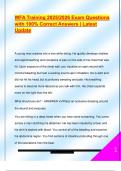 WFA EXAM PACKAGE DEAL QUESTIONS AND VERIFIED DETAILED ANSWERS &vert; 100&percnt; GUARANTEED PASS &vert; ALREADY GRADED A&plus;