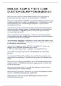 BIOL 540 - EXAM &num;4 STUDY GUIDE QUESTIONS &vert;& ANSWERS&lpar;RATED A&plus;&rpar;