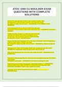 ATOC 1050 CU BOULDER EXAM QUESTIONS WITH COMPLETE SOLUTIONS