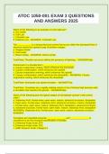 ATOC 1050-001 EXAM 3 QUESTIONS AND ANSWERS 2025