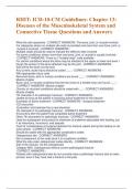 RHIT&colon; ICD-10-CM Guidelines&colon; Chapter 13&colon; Diseases of the Musculoskeletal System and Connective Tissue Questions and Answers