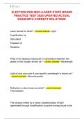 Electrolysis &plus; Laser State Board Practice Test &ndash; 2025 Updated Actual Exam with Correct Answers &vert; IBEC Certification Prep &vert; Complete Electrolysis & Laser Review
