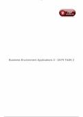 Business Environment Applications II - D079 TASK 2