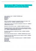 Electrolysis IBEC Practice test 2025 Exam with Questions and Correct Answers&period;