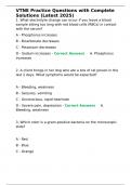 VTNE Practice Questions with Complete Solutions &lpar;Latest 2025&rpar;&period;