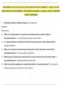 HONDROS NUR 212 EXAM 3 WITH 100% RATED CORRECT   REAL EXAM   QUESTIONS AND CORRECT ANSWERS| GRADED A+ |2025 LATEST VERSION | 100% VERIFIED