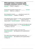 Millwright Book 3 Questions with Complete Solutions &lpar;Latest 2025&rpar;&period;