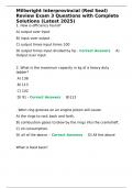 Millwright Interprovincial &lpar;Red Seal&rpar; Review Exam 3 Questions with Complete Solutions &lpar;Latest 2025&rpar;&period;