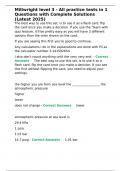 Millwright level 3 - All practice tests in 1 Questions with Complete Solutions &lpar;Latest 2025&rpar;&period;