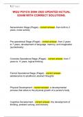 WGU PSYCH D094 2025 UPDATED ACTUAL  EXAM WITH CORRECT SOLUTIONS&period;