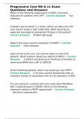 Progressive Care RN A v1 Exam Questions and Answers&period;