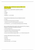 IAHSS Basic Officer Certification Questions With Correct Answers&vert;Verified