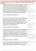 Clinical Scenarios 2025 COMPLETE EXAM QUESTIONS AND VERIFIED ANSWERS &vert;RECENTLY TESTING REAL EXAM QUESTIONS&vert; 100&percnt; SOLVED&excl;&excl;