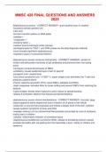 MMSC 428 Final questions and answers 2025