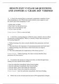HESI PN EXIT V3 EXAM 140 QUESTIONS  AND ANSWERS A+ GRADE 2025  VERIFIED