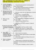 IFMA LEADERSHIP CH1 TEST WITH ALL CORRECT & VERIFIED ANSWERS &lpar;UPDATED TO PASS&rpar;