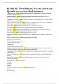 BUSN 201 Final Exam &vert; Actual study set &vert; Questions and verified Answers