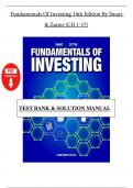 Fundamentals of Investing &lpar;14th Edition&rpar; &ndash; Smart & Zutter &ndash; Complete Test Bank & Solution Manual &lpar;Chapters 1&ndash;17&rpar;