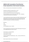 NRSG 245 Cumulative Final Review Exam Questions And Actual Answers&period;
