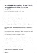 NRSG 245 Pharmacology Exam 1 Study Guide Questions And All Correct Answers&period;
