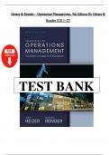 Heizer Operations Management 9th Edition By Mejia&comma; Balkin&comma; Cardy & Carson Test Bank &lpar;CH 1-17&rpar;