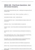NRSG 245 - Final Exam Questions  And All Correct Answers&period;