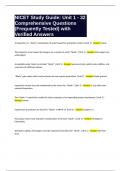 NICET Study Guide Unit 1 - 32 Comprehensive Questions &lpar;Frequently Tested&rpar; with Verified Answers