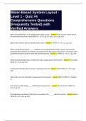 Water-Based System Layout - Level 1 - Quiz &num;4 Comprehensive Questions &lpar;Frequently Tested&rpar; with Verified Answers