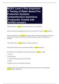 Nicet Level 1 - Water Based Layout Comprehensive Questions &lpar;Frequently Tested&rpar; with Verified Answers&period; Package Deal