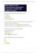 Water Based Level I Comprehensive Questions &lpar;Frequently Tested&rpar; with Verified Answers