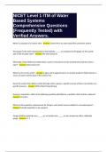 NICET Level 1 ITM of Water Based Systems Comprehensive Questions &lpar;Frequently Tested&rpar; with Verified Answers&period;NICET Level 1 ITM of Water Based Systems Comprehensive Questions &lpar;Frequently Tested&rpar; with Verified Answers&period;