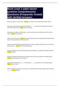 Nicet Level 1 water based systems Comprehensive Questions &lpar;Frequently Tested&rpar; with Verified Answers&period;