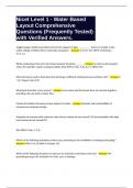 Nicet Level 1 - Water Based Layout Comprehensive Questions &lpar;Frequently Tested&rpar; with Verified Answers&period;